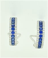 Orecchini Dalla Bona Donna in Oro bianco Zaffiro 0.93 Ct DBZ093 - DBZ093